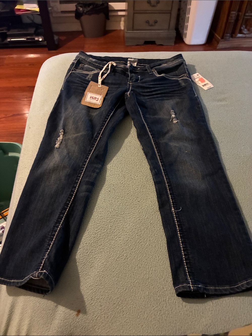 jcpenney Dark Blue Distressed Kids Jeans